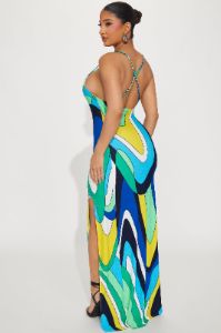 Woozie Maxi Dress - Blue sold by Fashion Nova