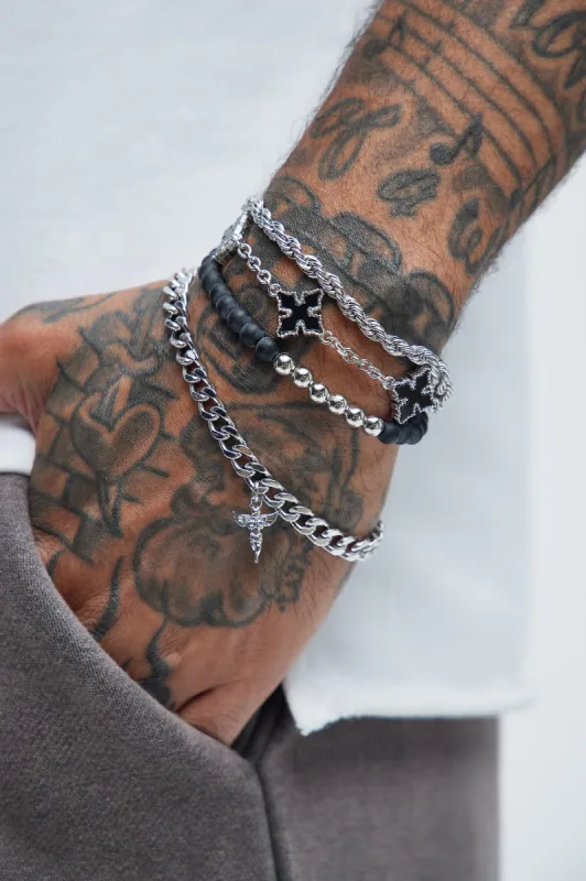 Feelin' Right Bracelet Set - Silver sold by Fashion Nova