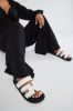 Agnes Flat Sandals - White sold by Fashion Nova
