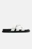 Agnes Flat Sandals - White sold by Fashion Nova