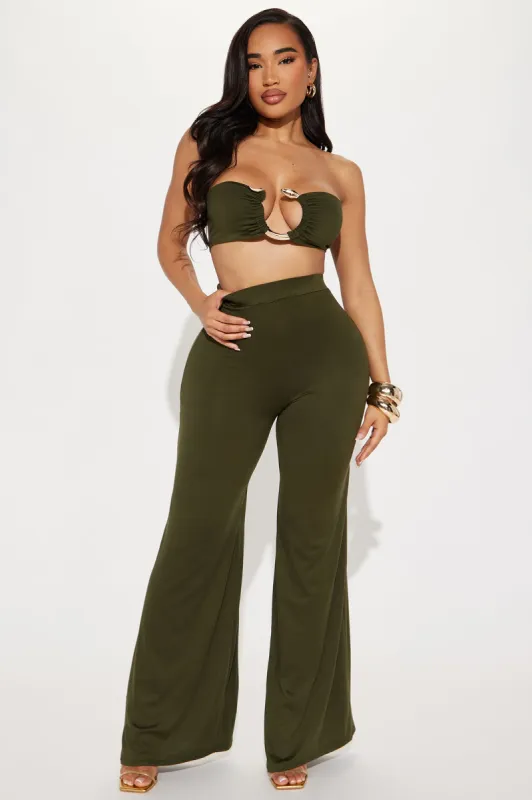 Boa Pant Set - Olive sold by Fashion Nova