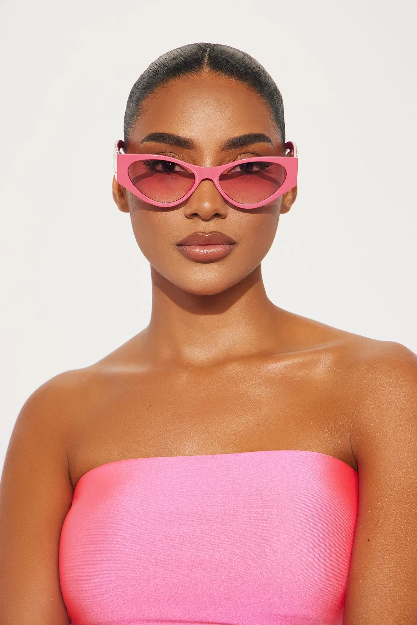 Pink Like Trish Sunglasses - Pink sold by Fashion Nova