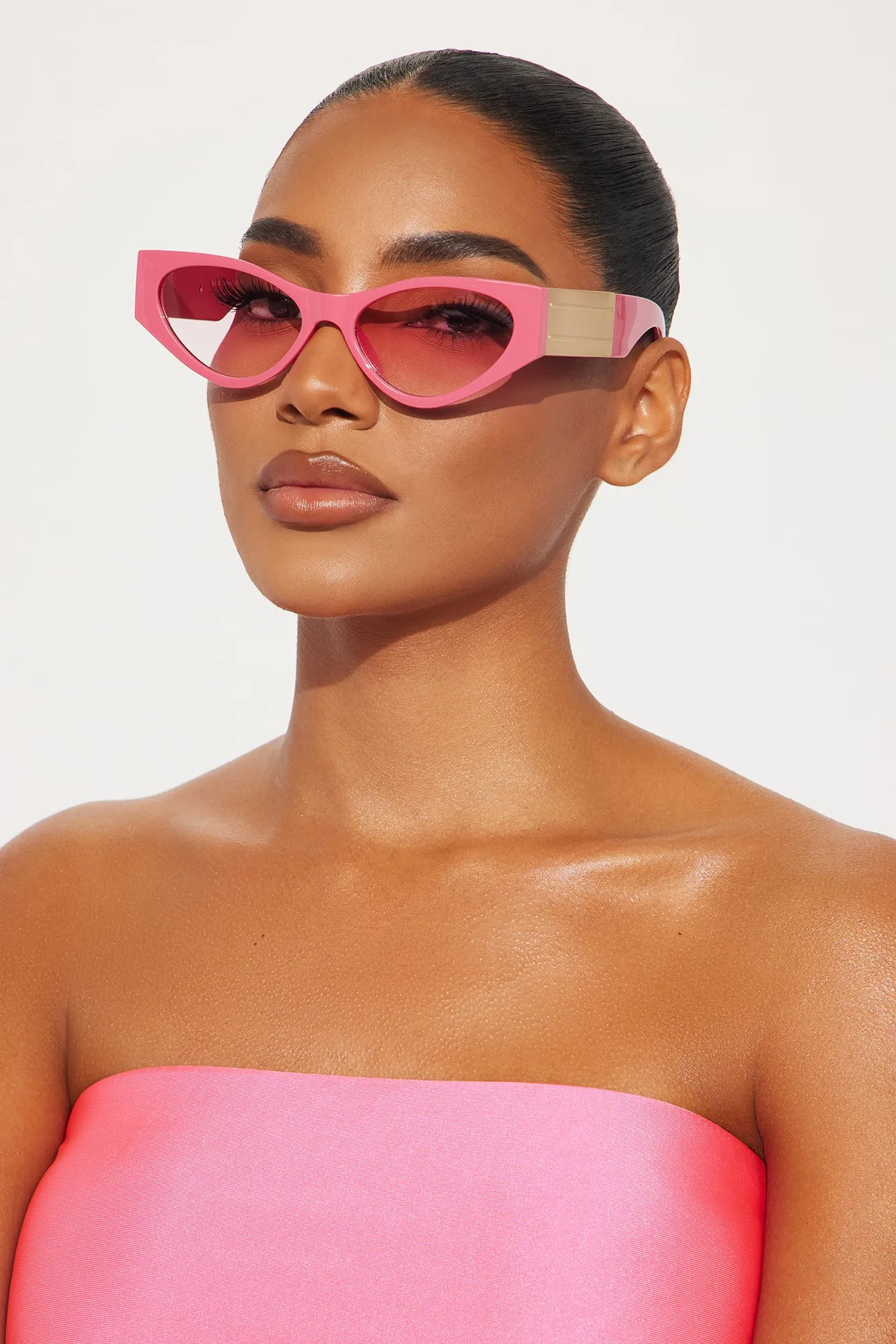 Pink Like Trish Sunglasses - Pink sold by Fashion Nova product image thumbnail 2