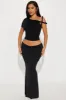 Kendra One Shoulder Top - Black sold by Fashion Nova