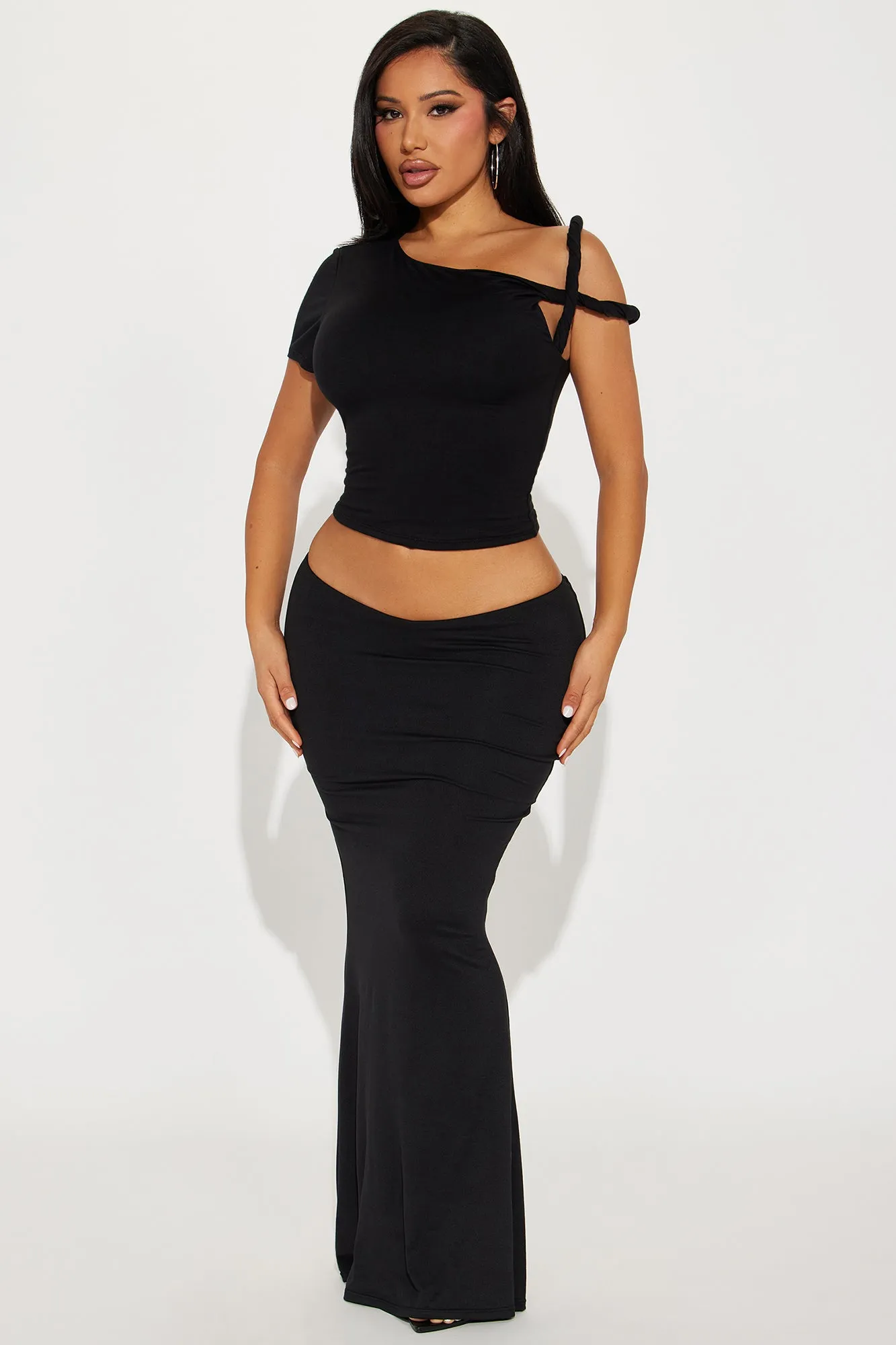 Kendra One Shoulder Top - Black sold by Fashion Nova product image thumbnail 2