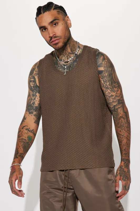 Send It Up Outside Tank - Brown sold by Fashion Nova