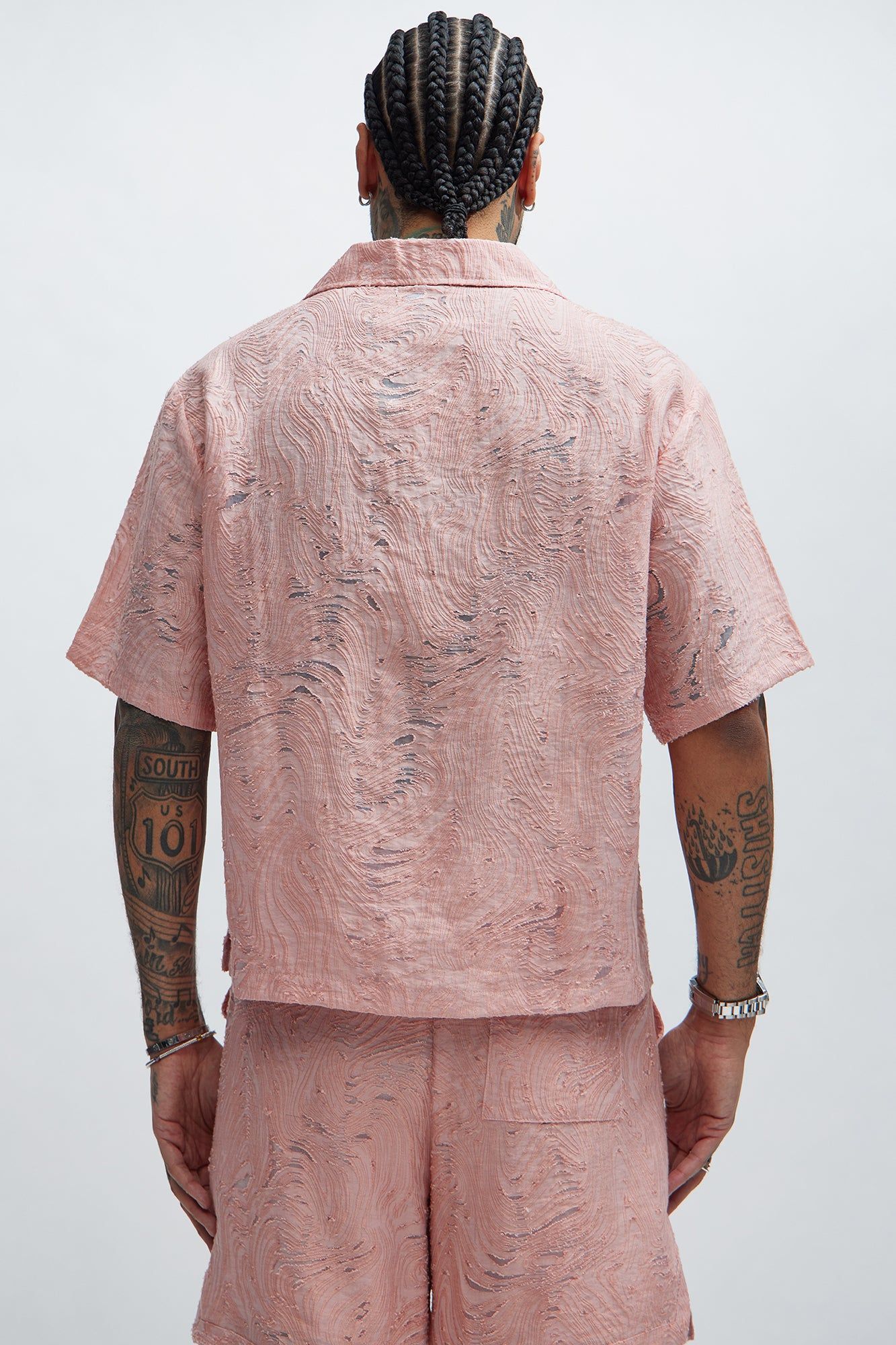 Mirage Textured Shirt - Pink sold by Fashion Nova product image thumbnail 3