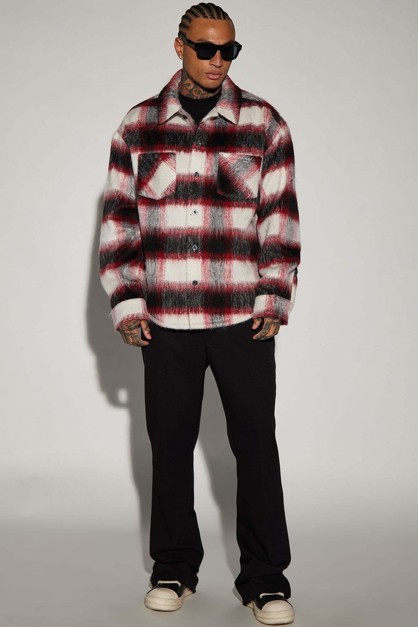 Keystone Mohair Shacket - Red sold by Fashion Nova product image thumbnail 2