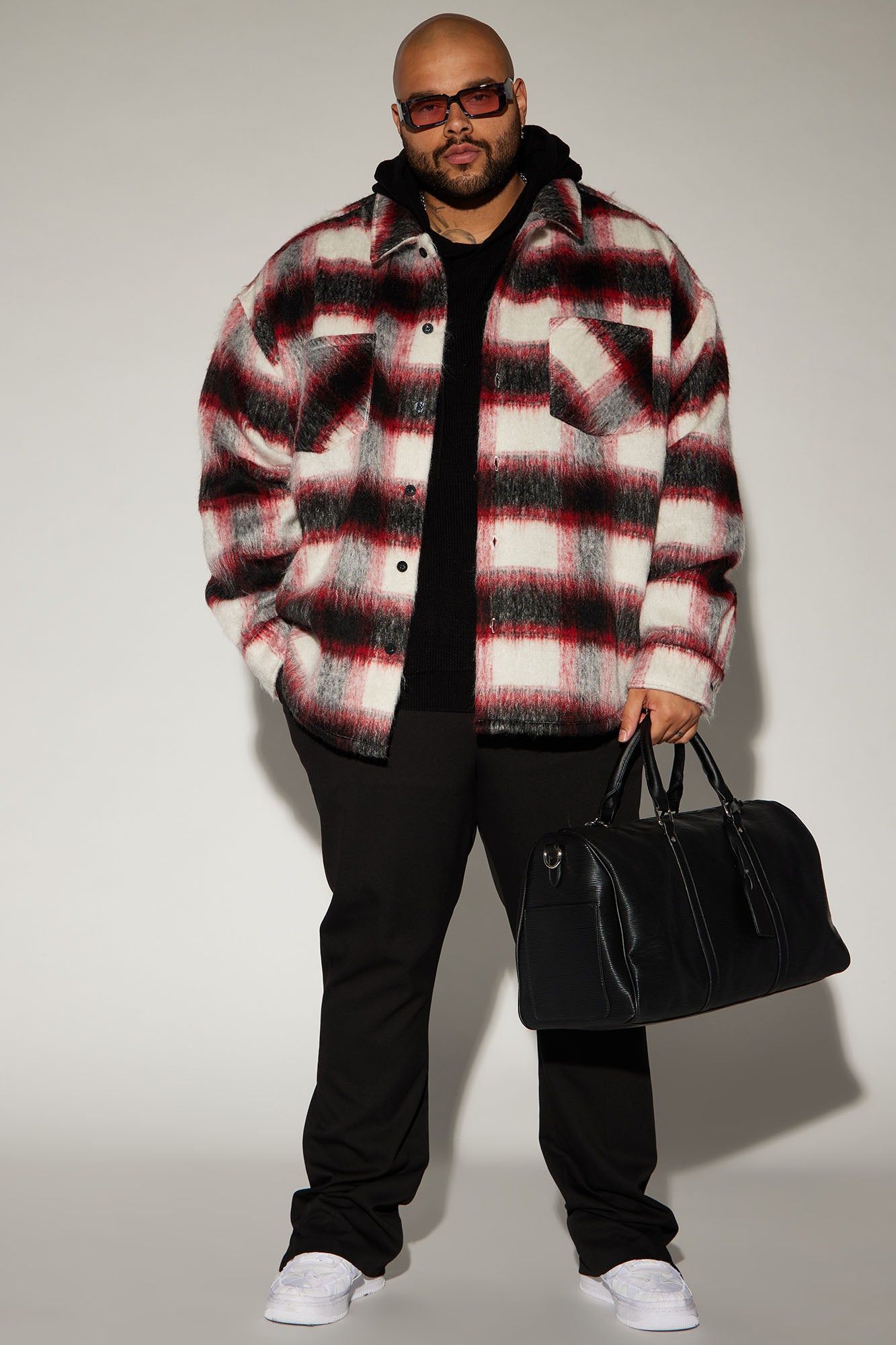 Keystone Mohair Shacket - Red sold by Fashion Nova product image thumbnail 5