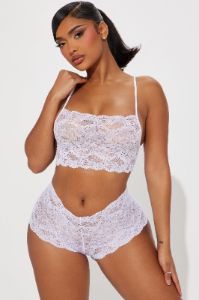 Sultry Moments II Lace 2 Piece Set - White sold by Fashion Nova