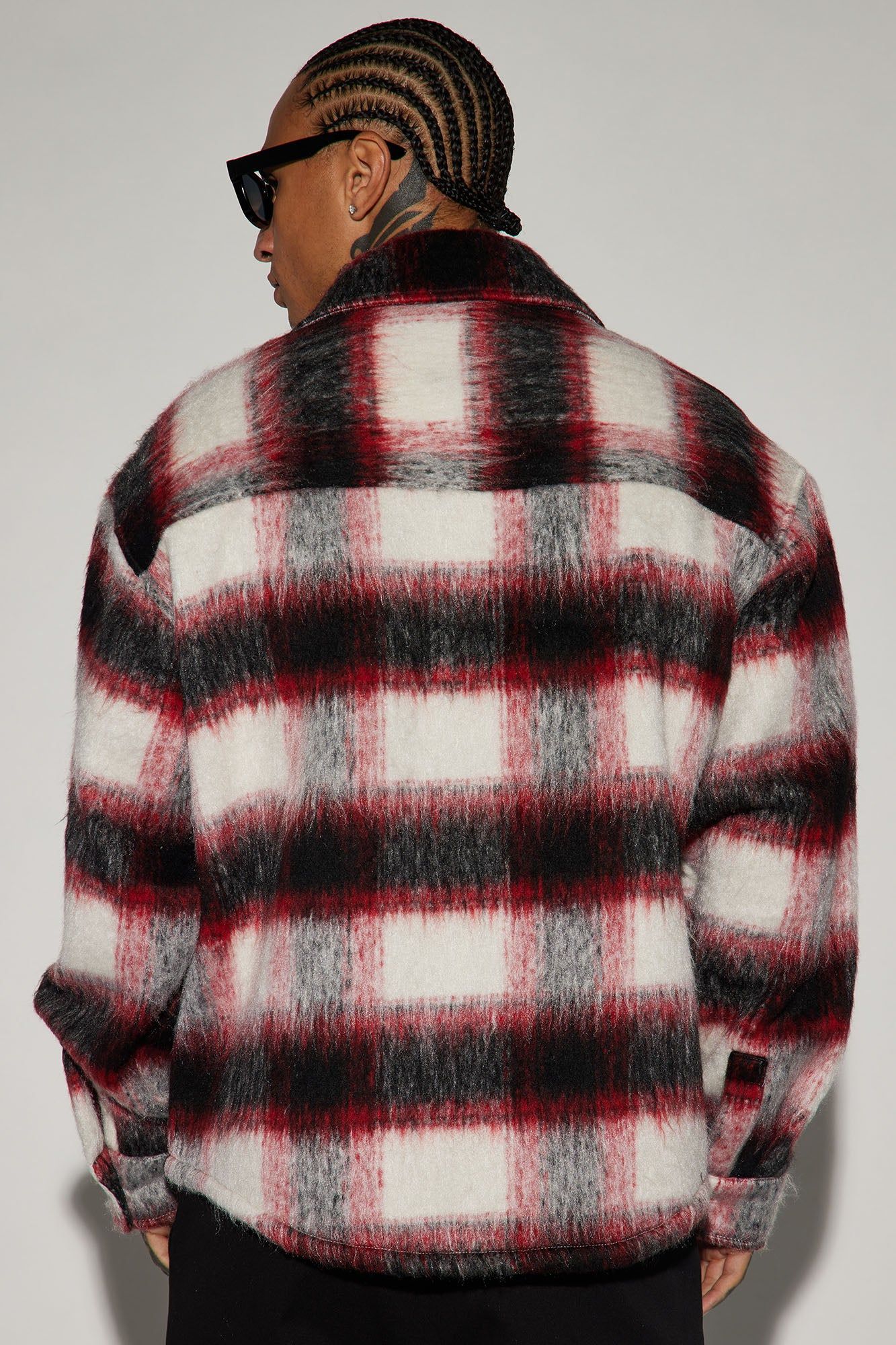 Keystone Mohair Shacket - Red sold by Fashion Nova product image thumbnail 3