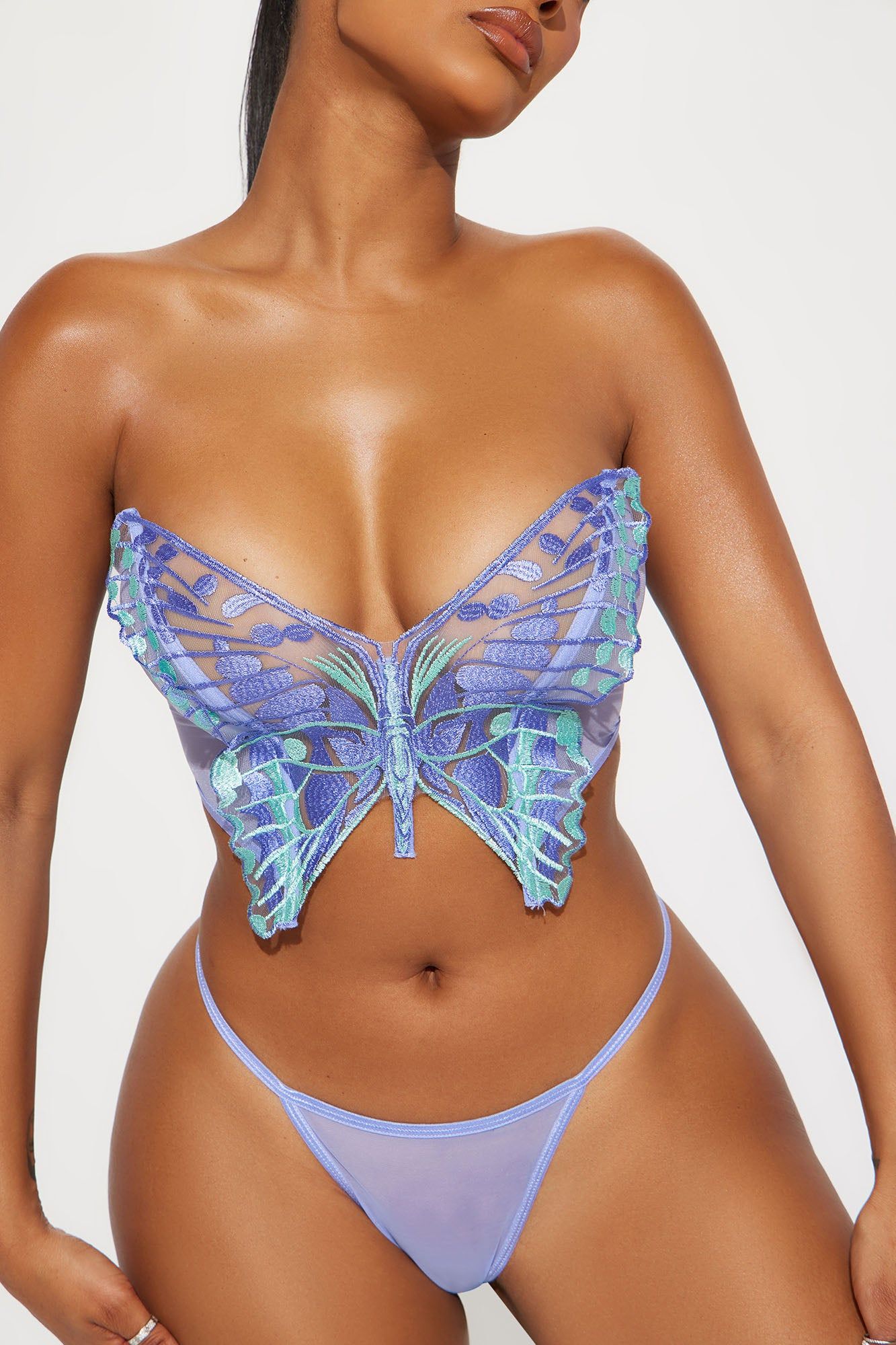 Butterfly Dreams 2 Piece Set - Lavender/combo sold by Fashion Nova product image thumbnail 2