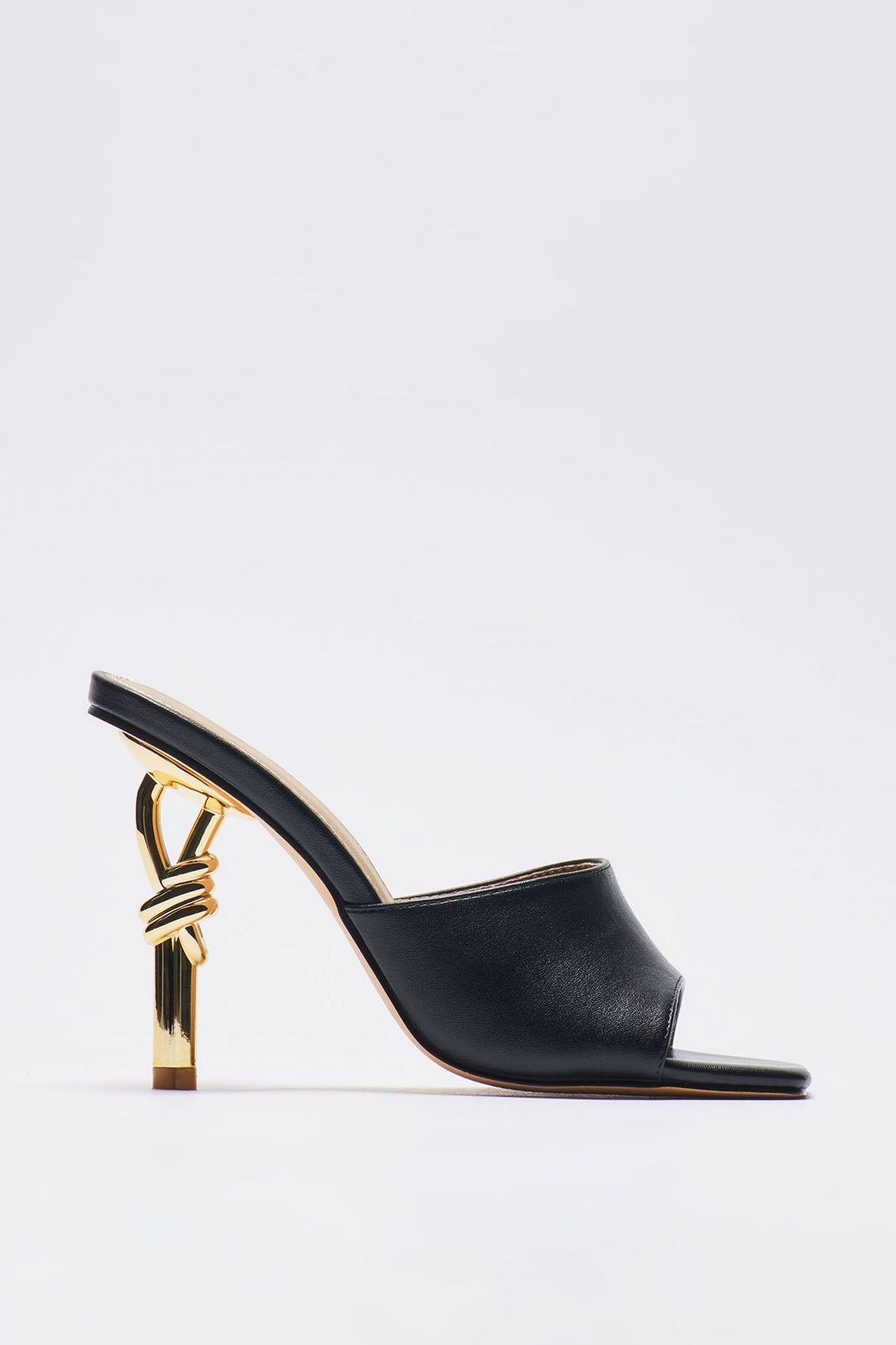 Knot Yours Novelty Mules - Black sold by Fashion Nova product image thumbnail 5