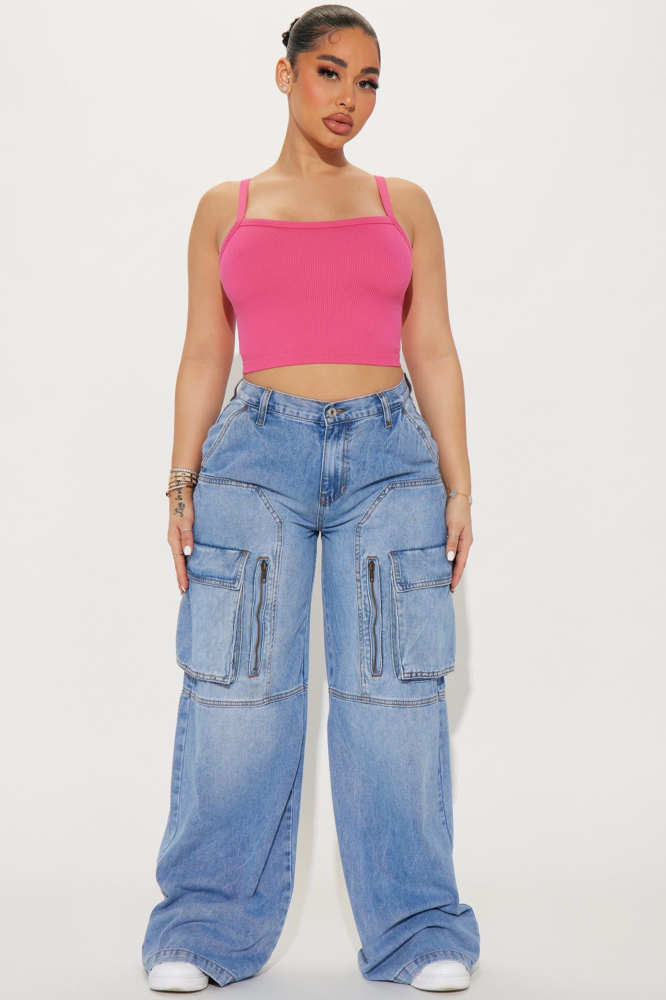 Everyday Cutie Ribbed Seamless Cami - Fuchsia sold by Fashion Nova product image thumbnail 2