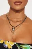 Endless Beach Dates Necklace - Gold/combo sold by Fashion Nova