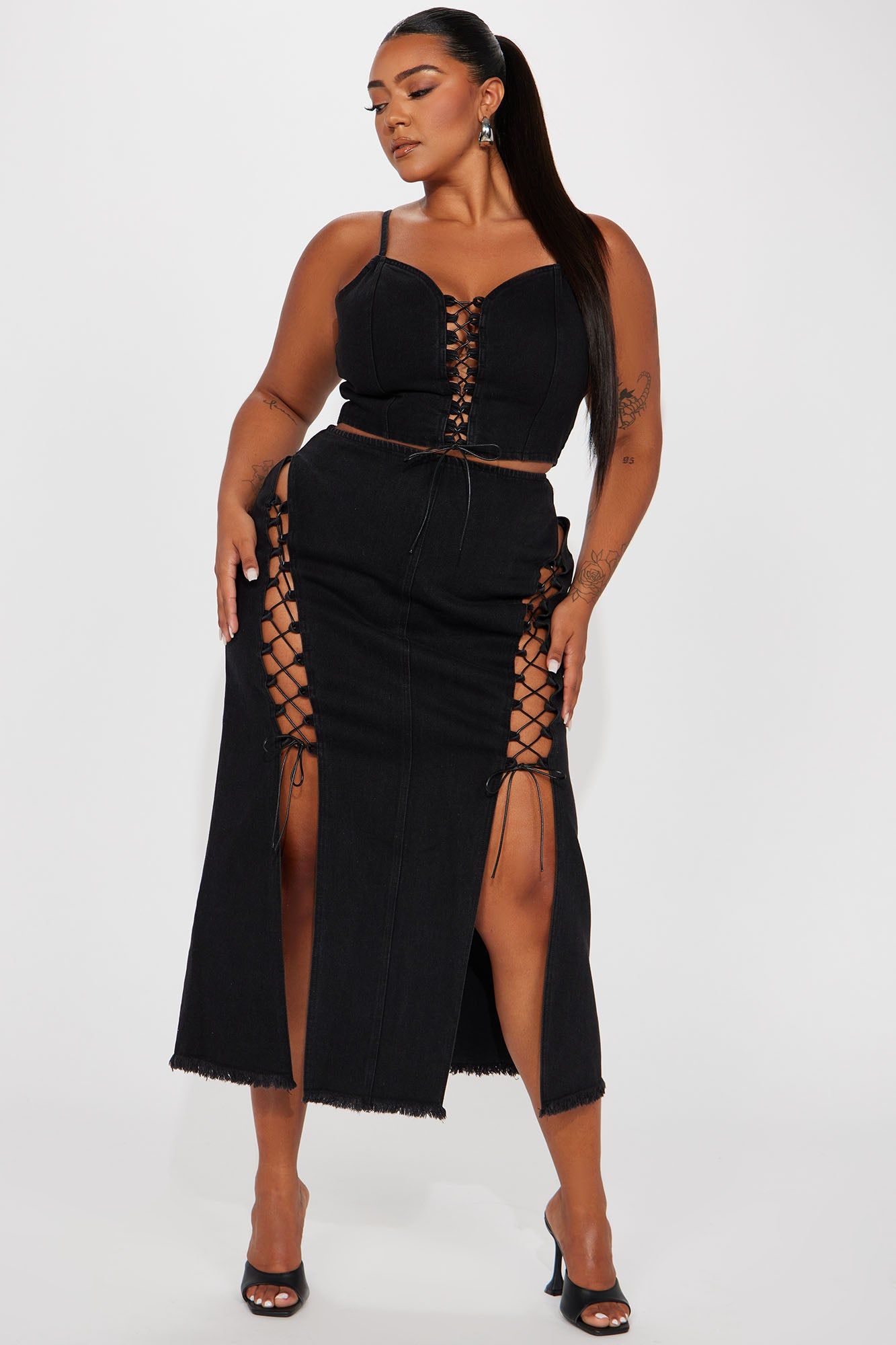The One And Only Skirt Set - Black sold by Fashion Nova product image thumbnail 4