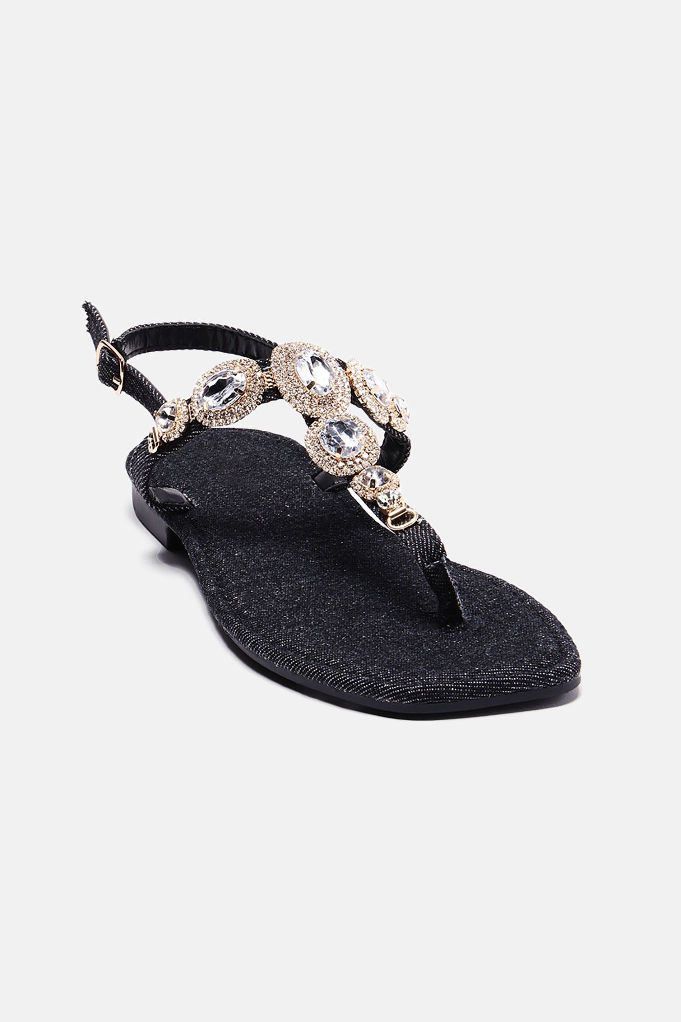 Wish You The Best Embellished Sandals - Black sold by Fashion Nova product image thumbnail 2