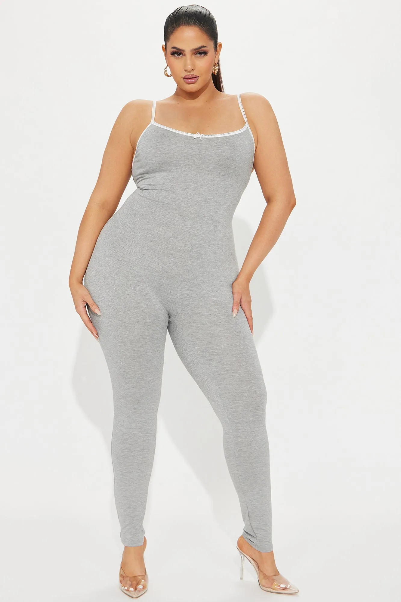 Embrace Me Jumpsuit - Heather Grey sold by Fashion Nova product image thumbnail 5