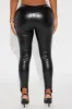 Khlo Faux Leather Stirrup Legging - Black sold by Fashion Nova