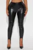 Khlo Faux Leather Stirrup Legging - Black sold by Fashion Nova