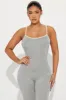 Embrace Me Jumpsuit - Heather Grey sold by Fashion Nova