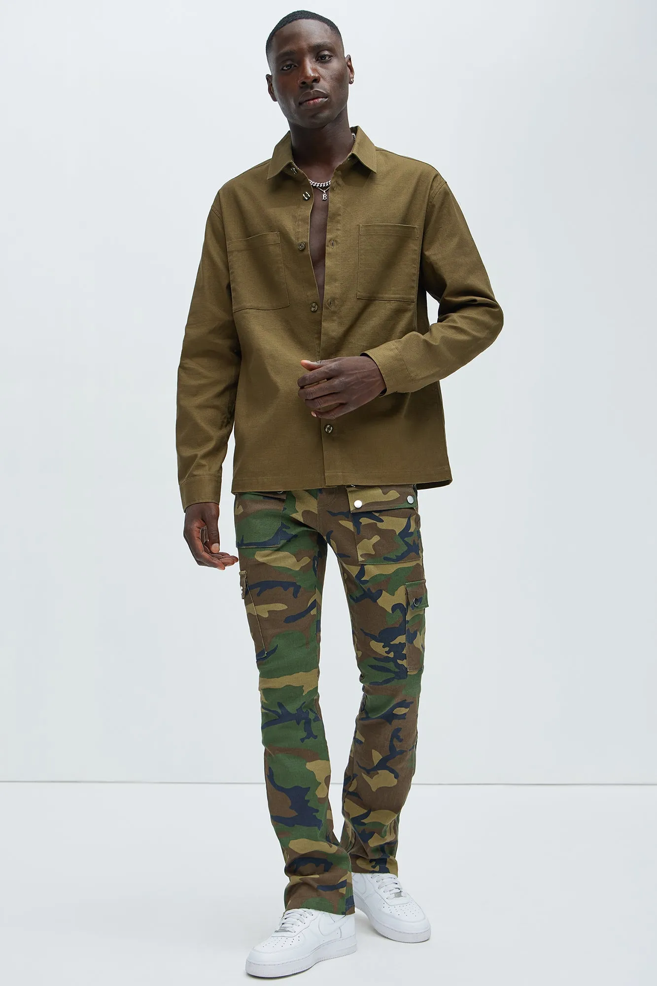 Eastman Pocket Overshirt - Olive sold by Fashion Nova product image thumbnail 2