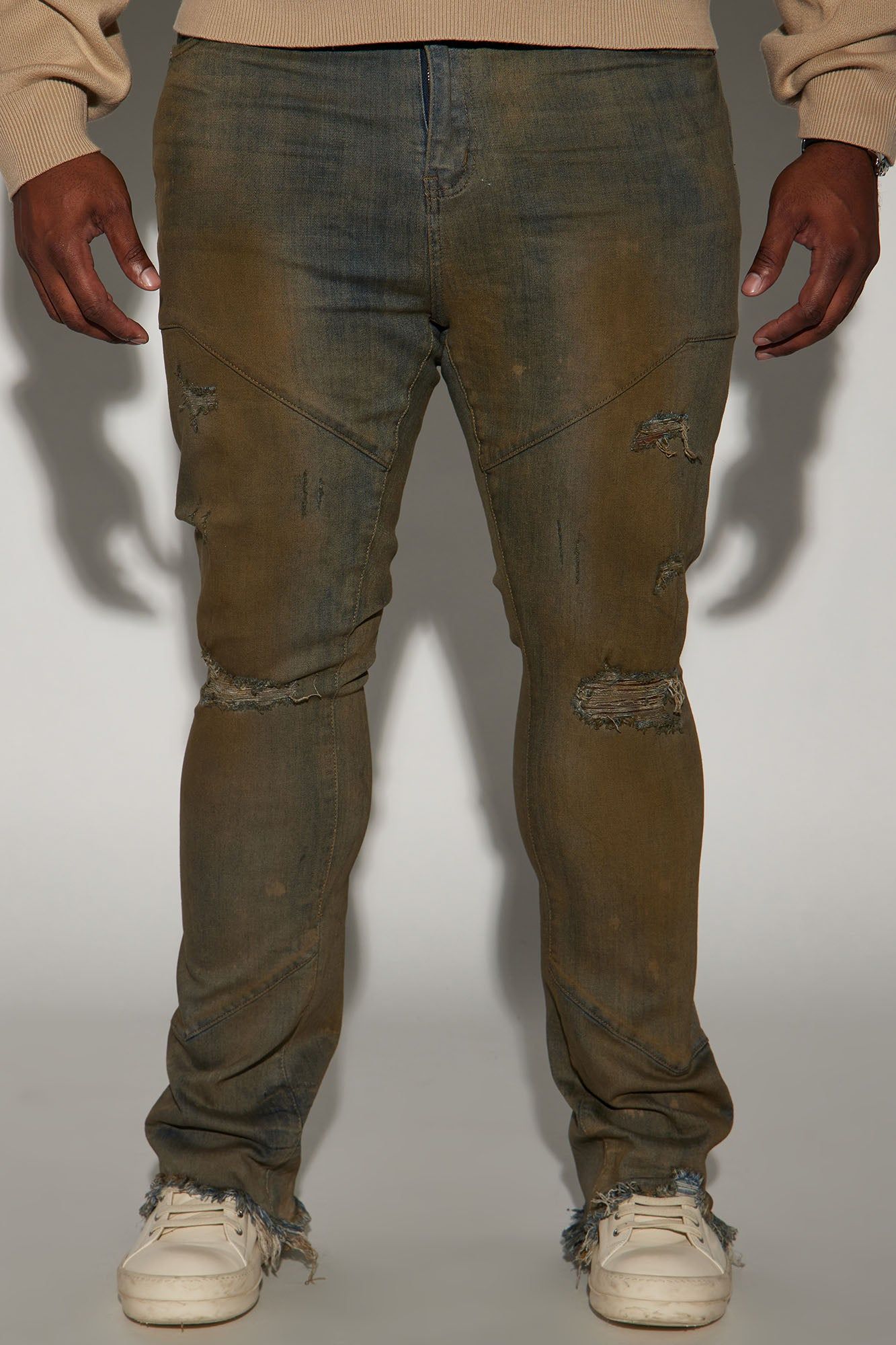 Roll With It Stacked Skinny Flare Jeans - Vintage Wash sold by Fashion Nova product image thumbnail 5