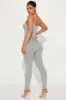 Embrace Me Jumpsuit - Heather Grey sold by Fashion Nova