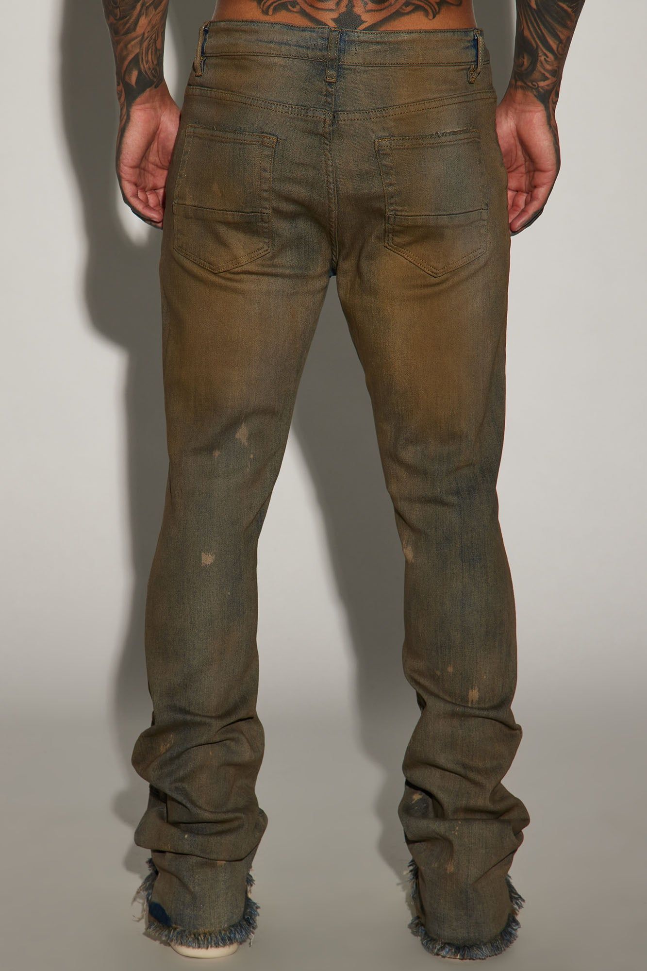 Roll With It Stacked Skinny Flare Jeans - Vintage Wash sold by Fashion Nova product image thumbnail 4