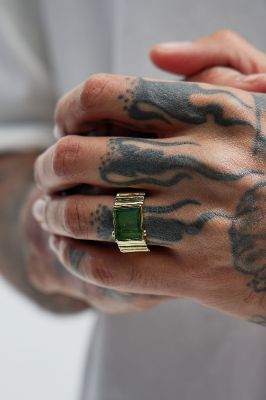 Seeing Green Emerald Ring - Gold sold by Fashion Nova