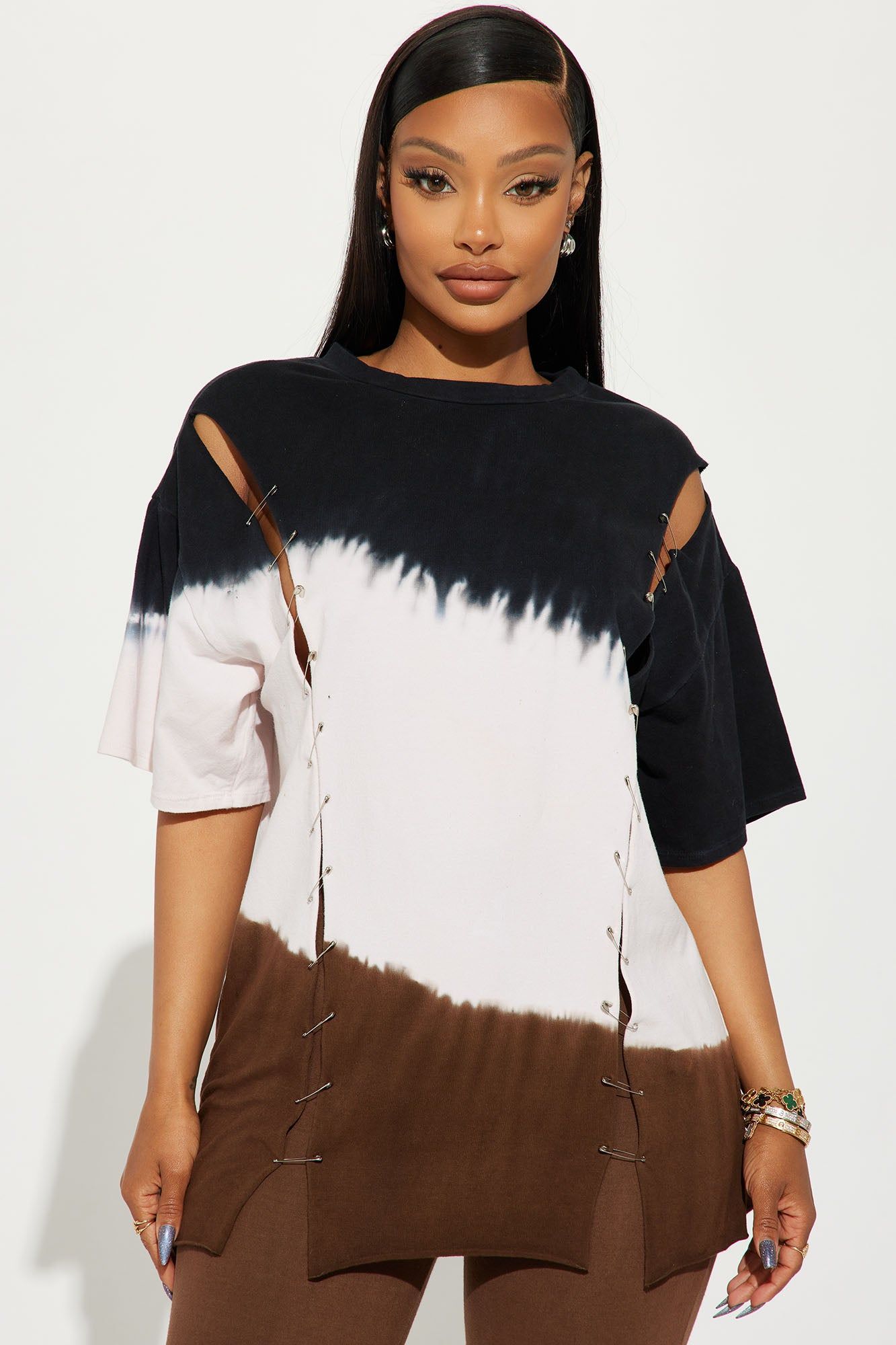 Told You Tie Dye Legging Set - Brown Combo sold by Fashion Nova product image thumbnail 2