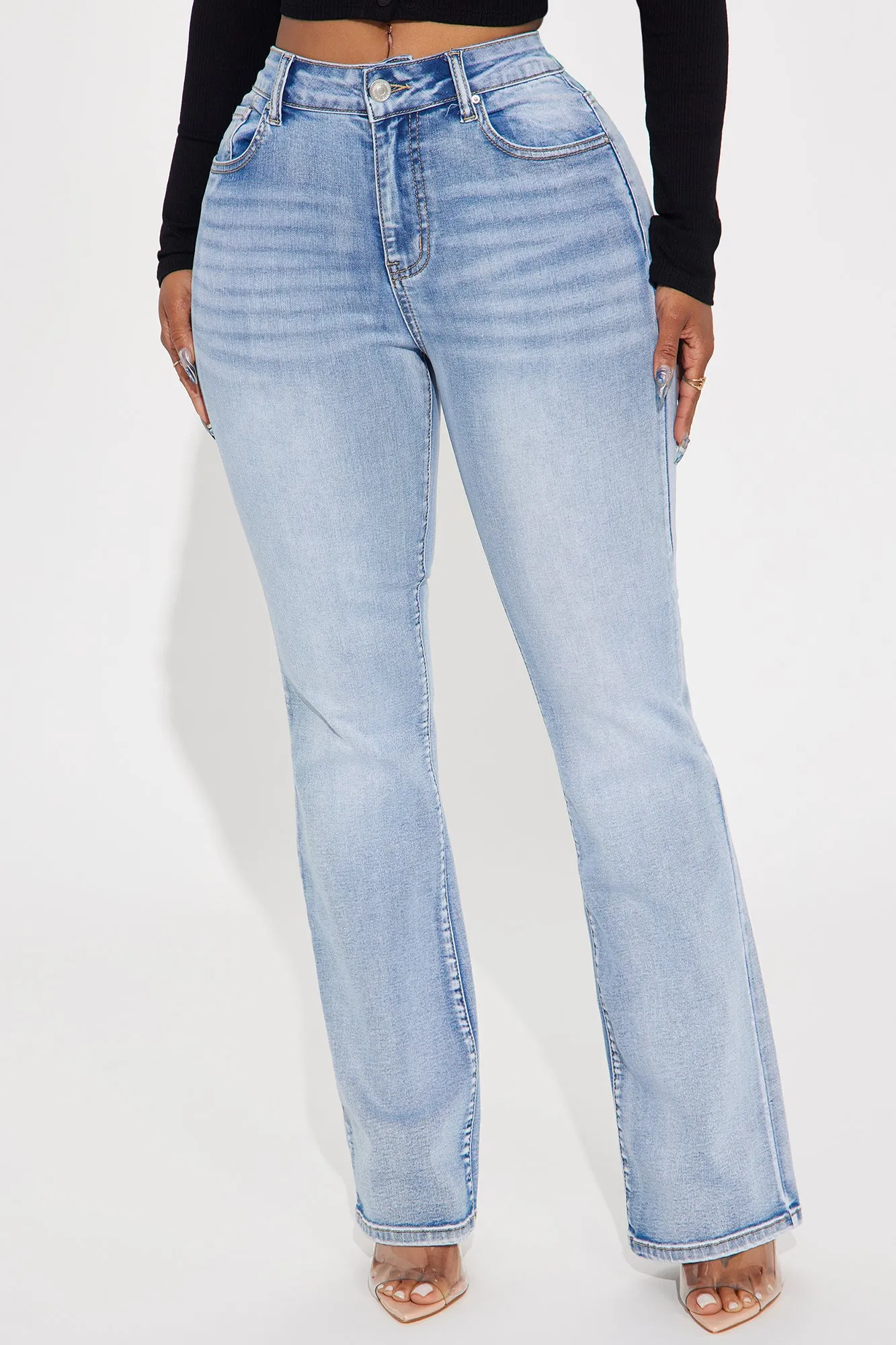 So His Type Stretch Bootcut Jeans - Light Wash sold by Fashion Nova product image thumbnail 2