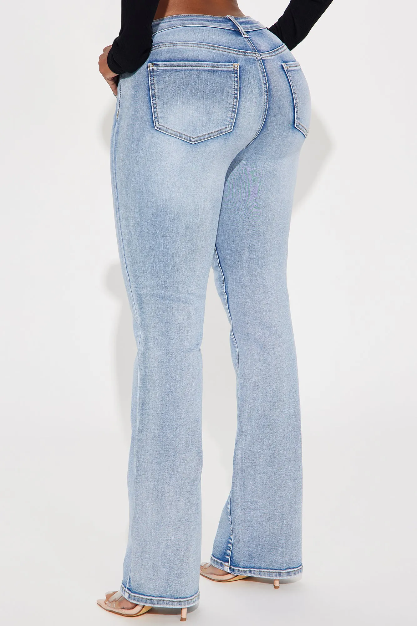 So His Type Stretch Bootcut Jeans - Light Wash sold by Fashion Nova product image thumbnail 3