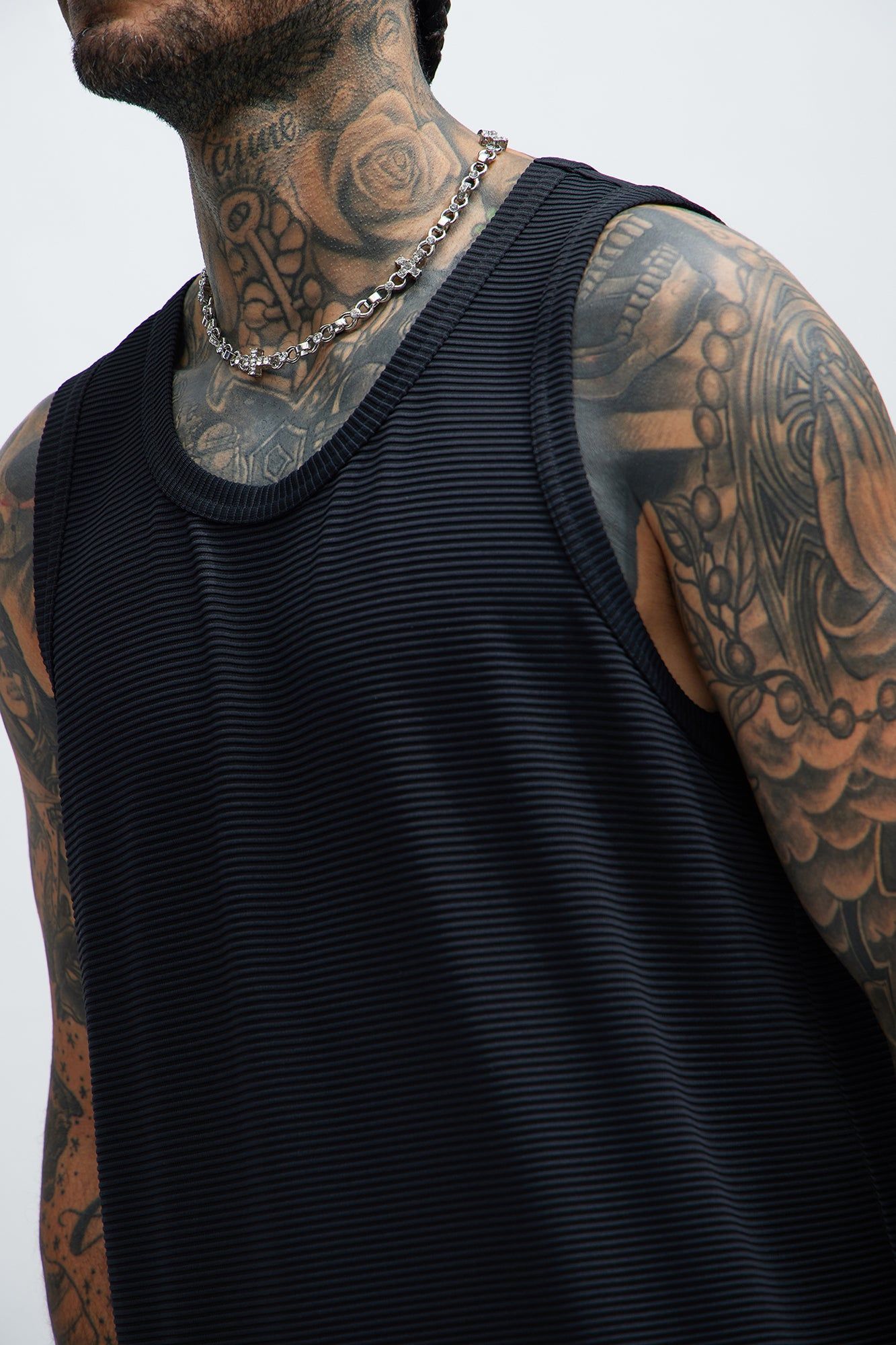 Zyler Textured Tank Top - Black sold by Fashion Nova product image thumbnail 3