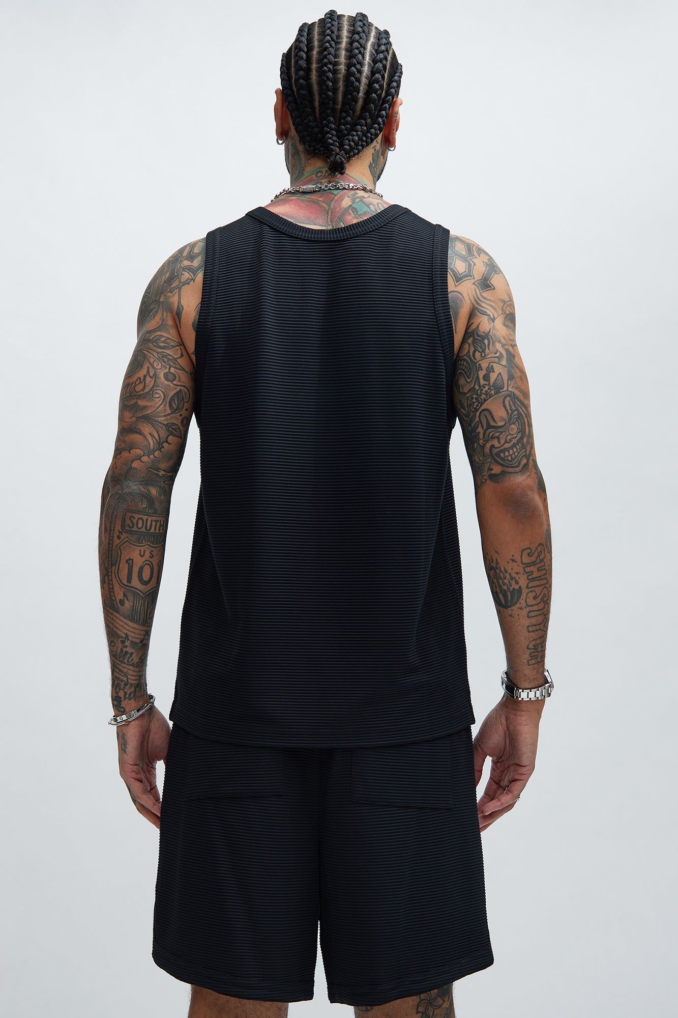 Zyler Textured Tank Top - Black sold by Fashion Nova product image thumbnail 4