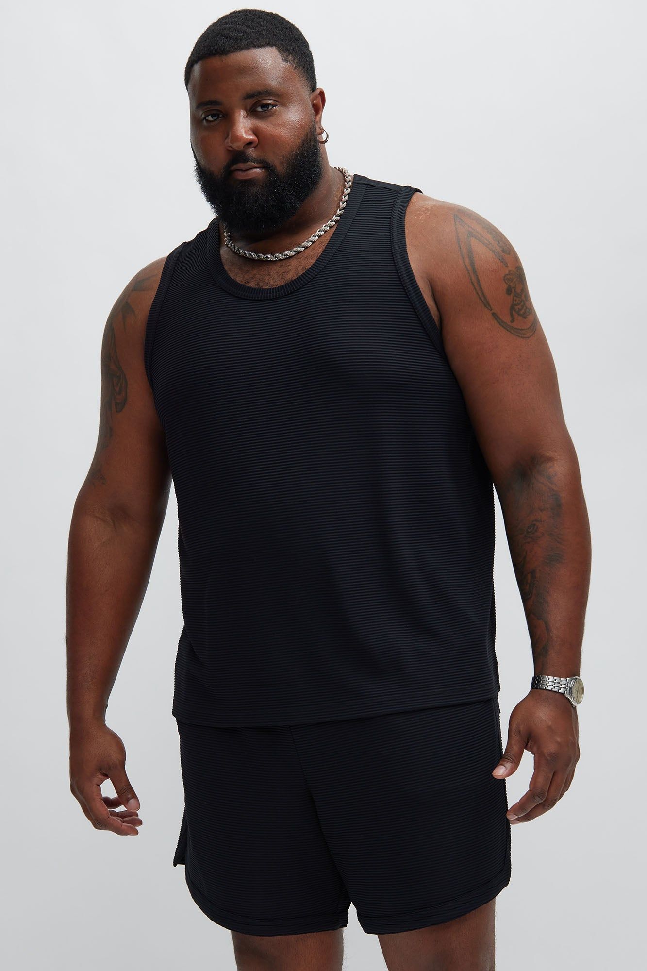 Zyler Textured Tank Top - Black sold by Fashion Nova product image thumbnail 5