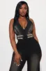 Demie Denim Jumpsuit - Black sold by Fashion Nova