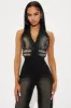 Demie Denim Jumpsuit - Black sold by Fashion Nova
