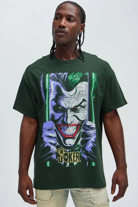 Joker Behind Bars Short Sleeve Tee - Green sold by Fashion Nova
