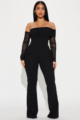 Pretty Date Jumpsuit - Black sold by Fashion Nova
