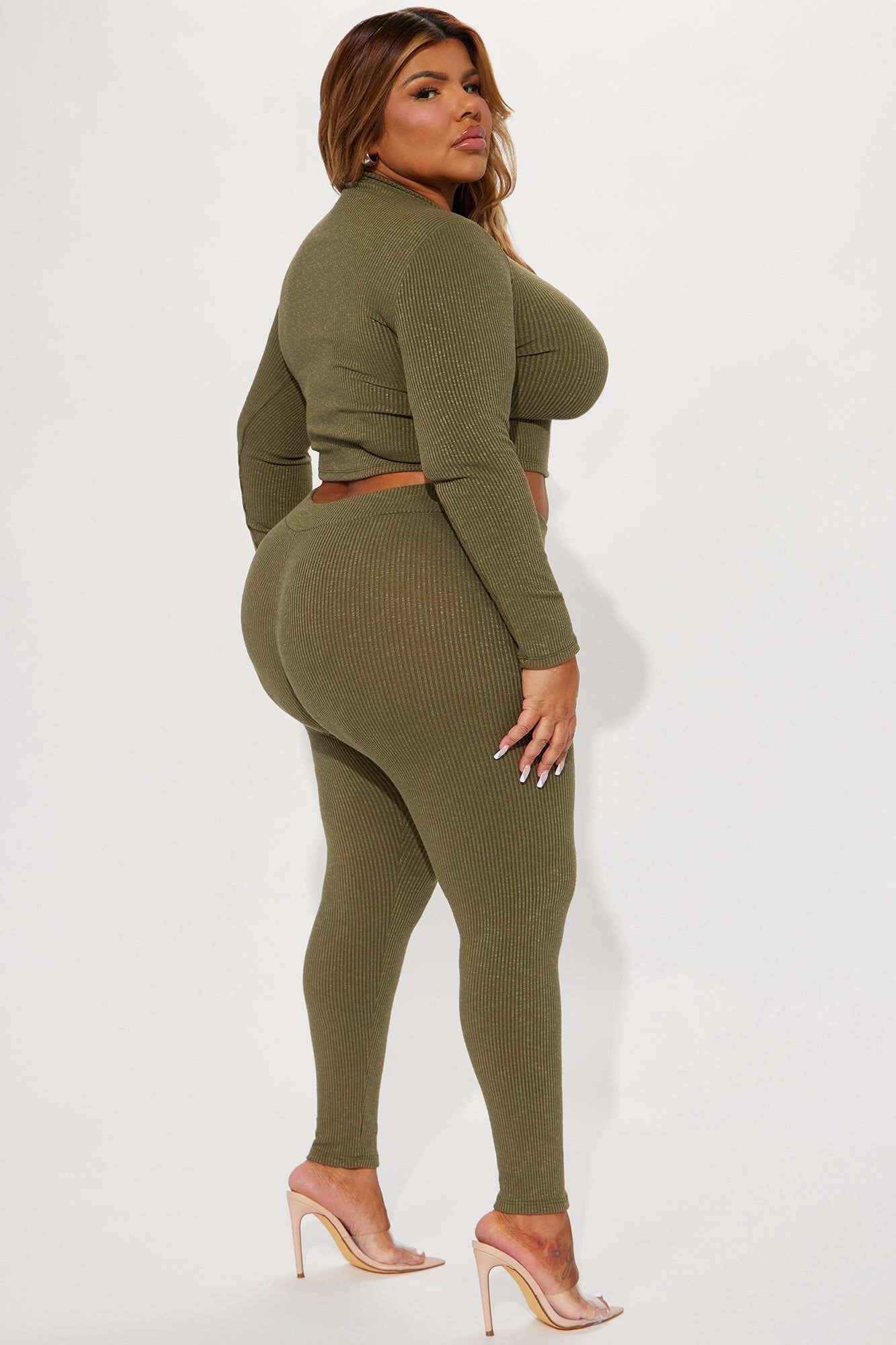 Wanderlust Dreams Legging Set - Olive sold by Fashion Nova product image thumbnail 6