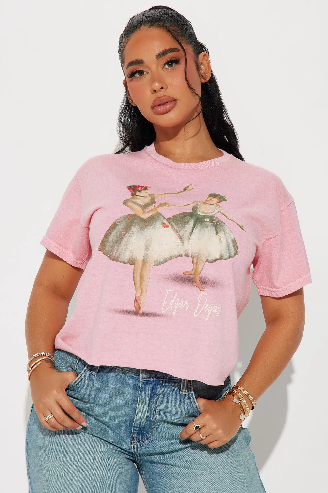 Princess Energy Washed Tee - Pink sold by Fashion Nova