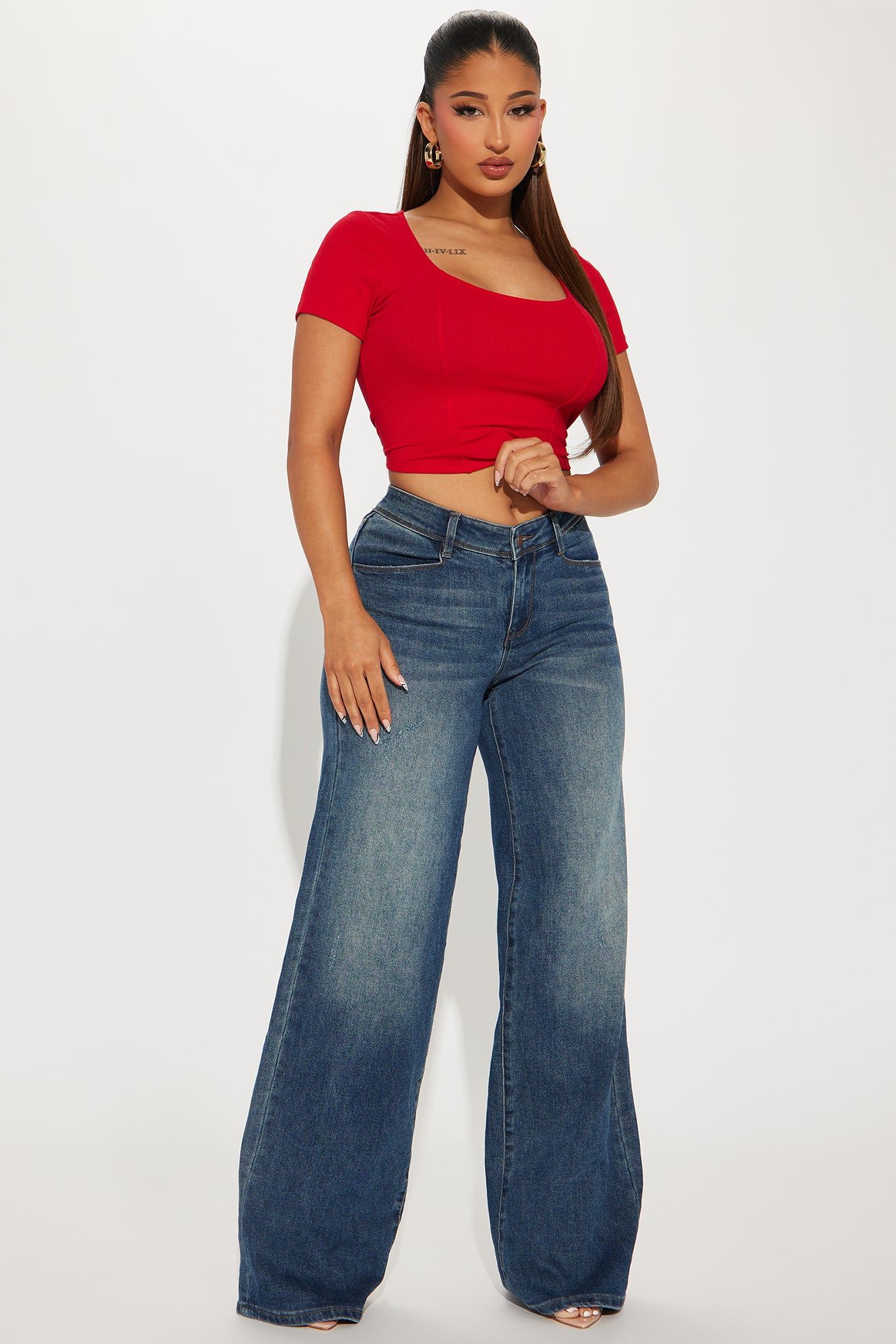 Riley Crop Top - Red sold by Fashion Nova product image thumbnail 2