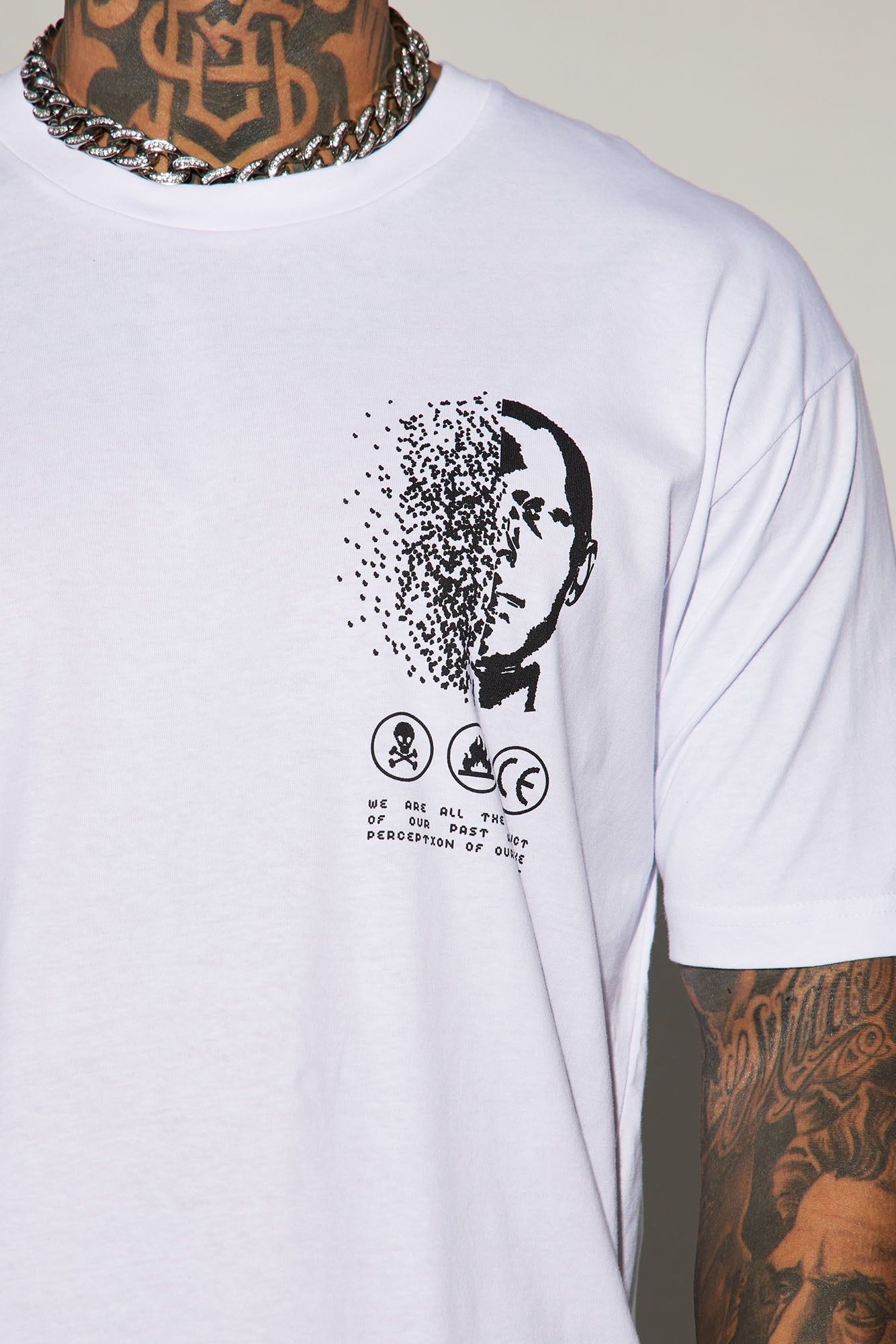 Perception Short Sleeve Tee - White sold by Fashion Nova product image thumbnail 3