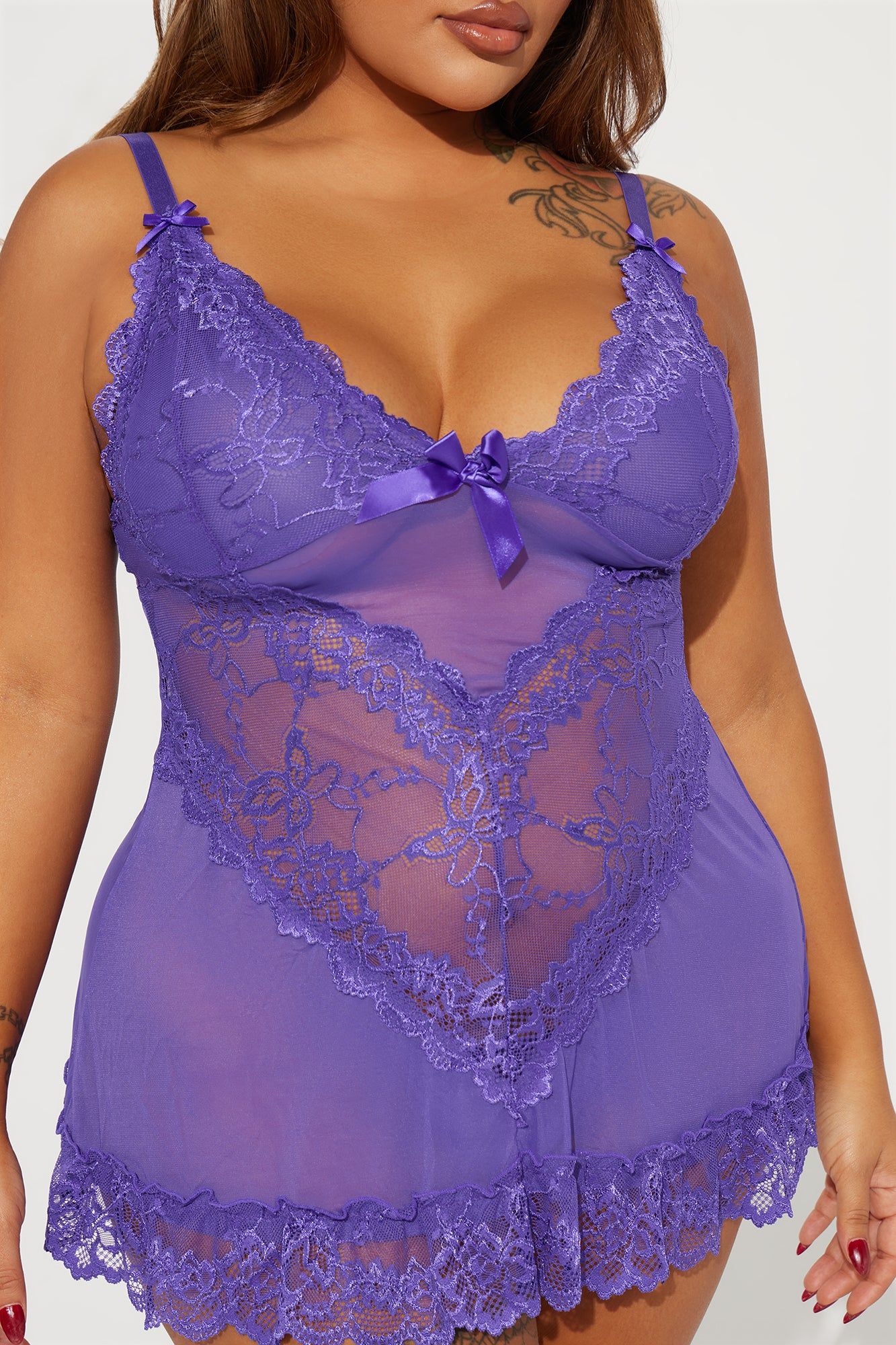 Best You Ever Had Babydoll - Purple sold by Fashion Nova product image thumbnail 5