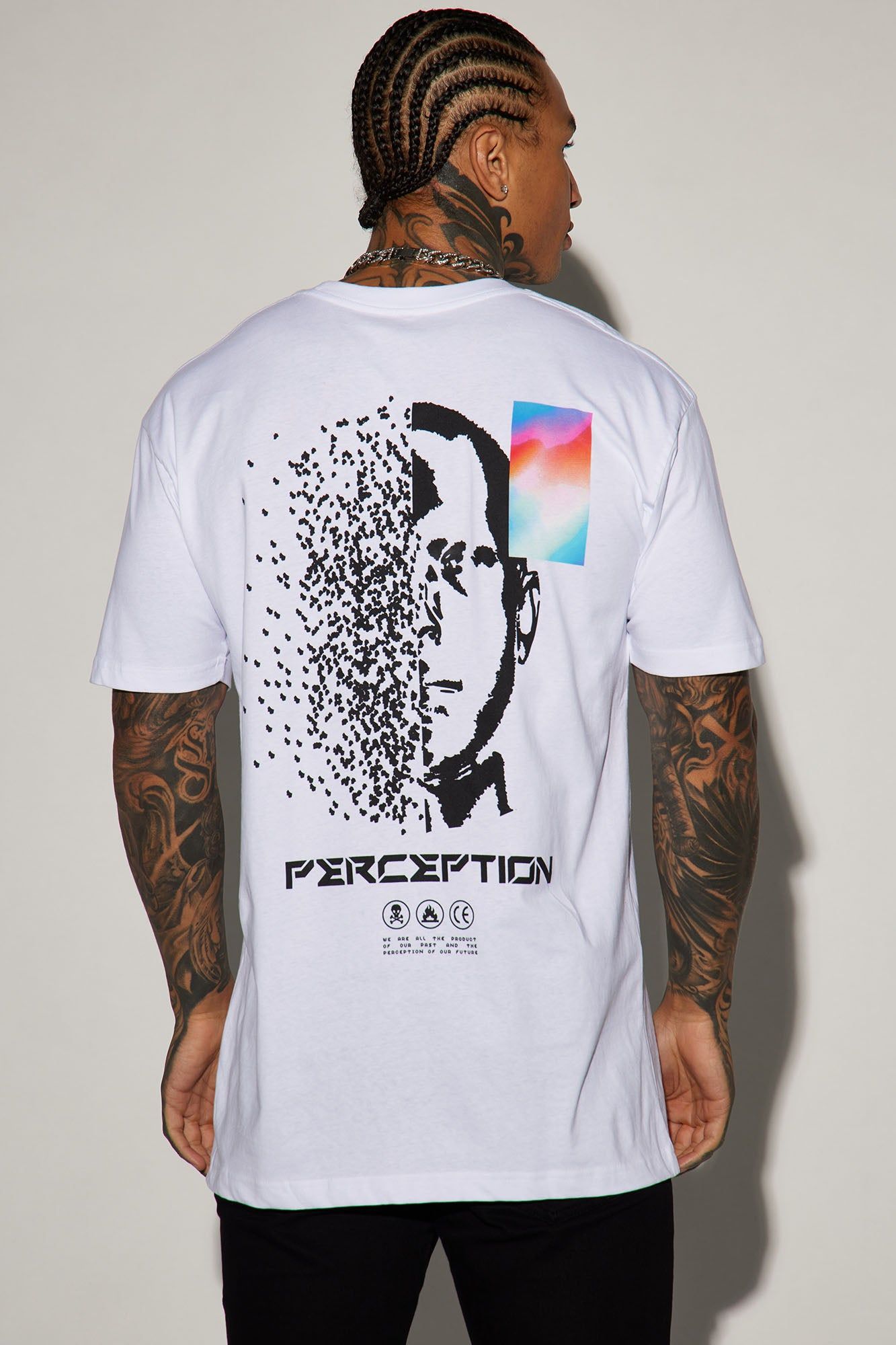 Perception Short Sleeve Tee - White sold by Fashion Nova product image thumbnail 4