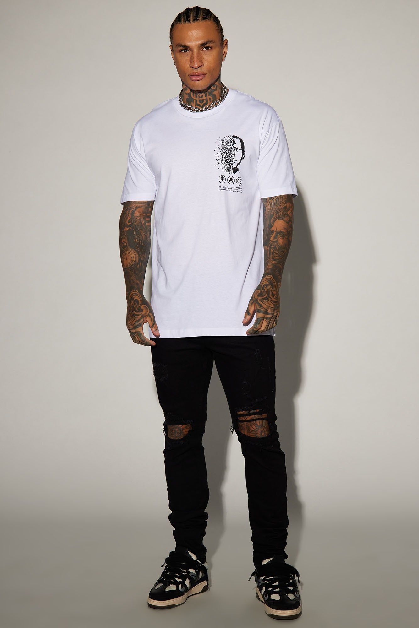 Perception Short Sleeve Tee - White sold by Fashion Nova product image thumbnail 2