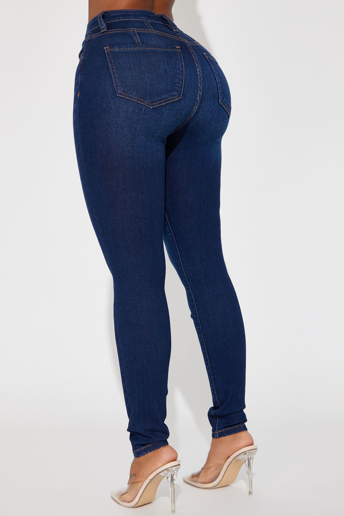 Kiley Control Curvy Stretch Skinny Jeans - Dark Wash sold by Fashion Nova product image thumbnail 4