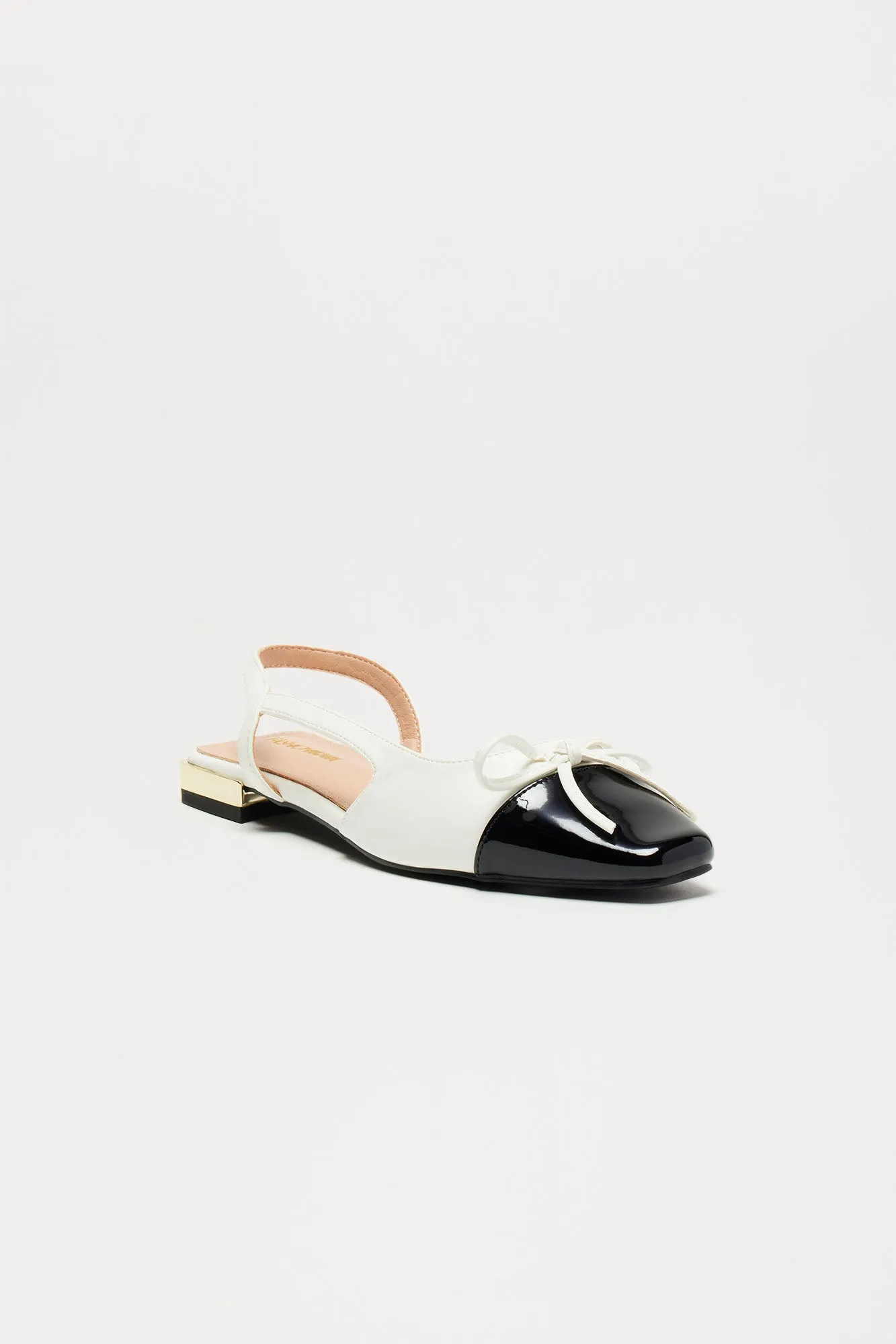 Sweet Melody Ballet Flats - White/Black sold by Fashion Nova product image thumbnail 2