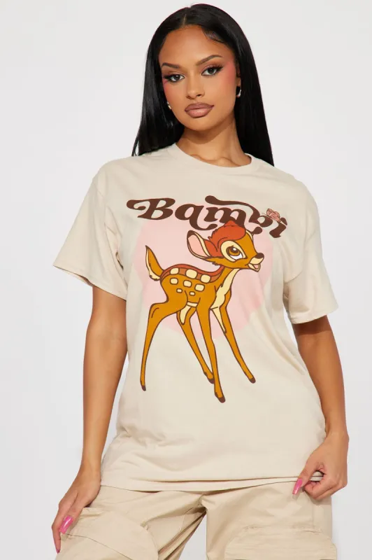 Vintage Bambi Graphic Tshirt - Sand sold by Fashion Nova
